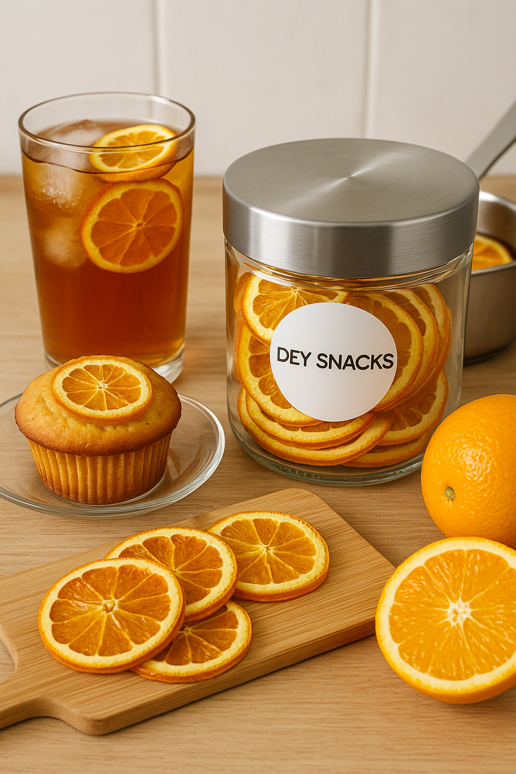 Dehydrated orange slices