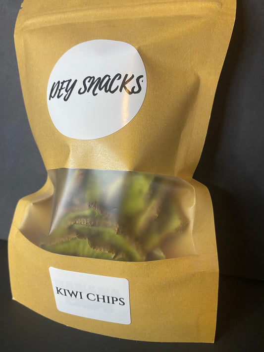 Dehydrated kiwi chips